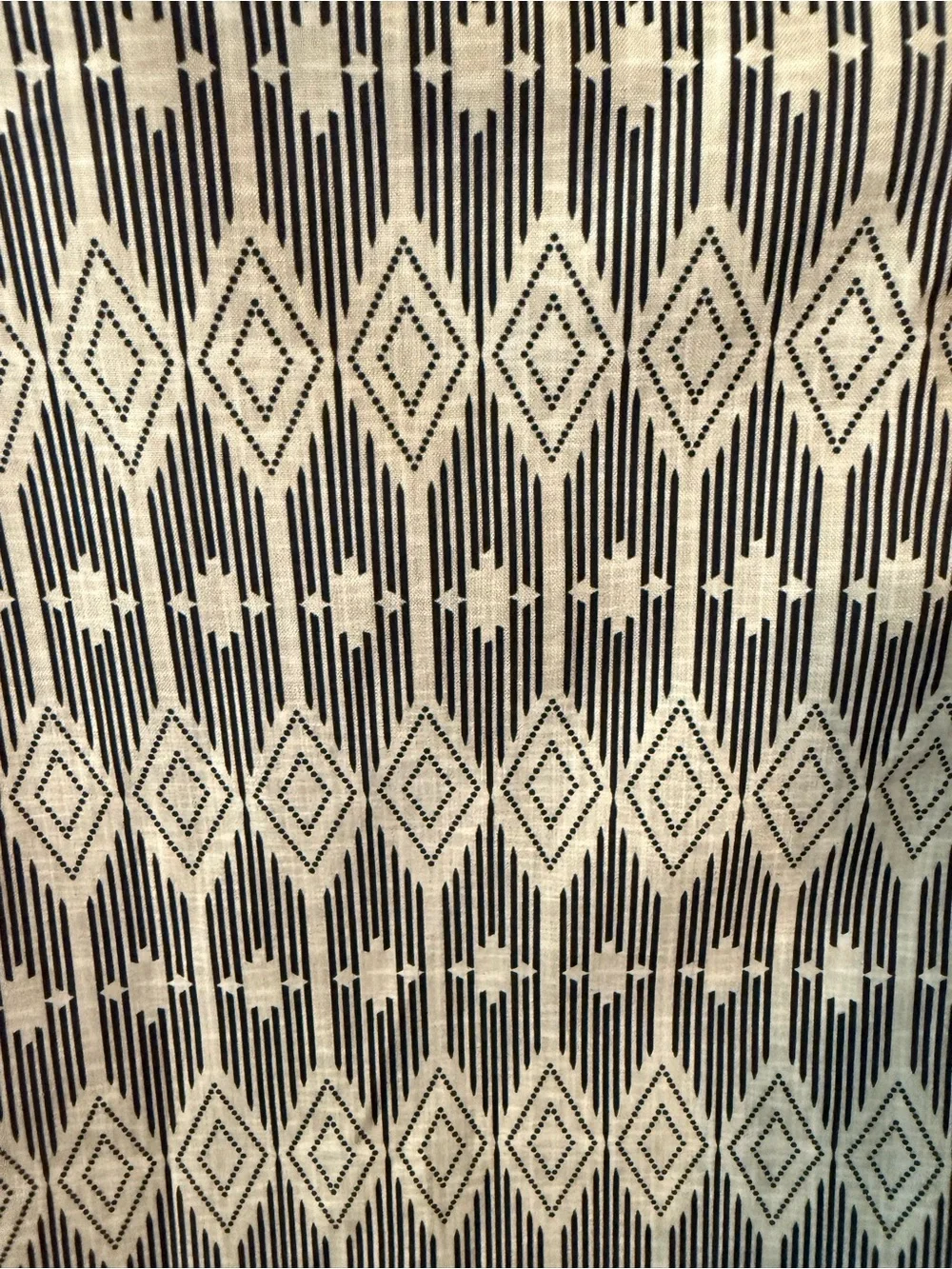 Rip Skirt Hawaii Black Cream Geometric Wrap Skirt Swim Mini Size S
